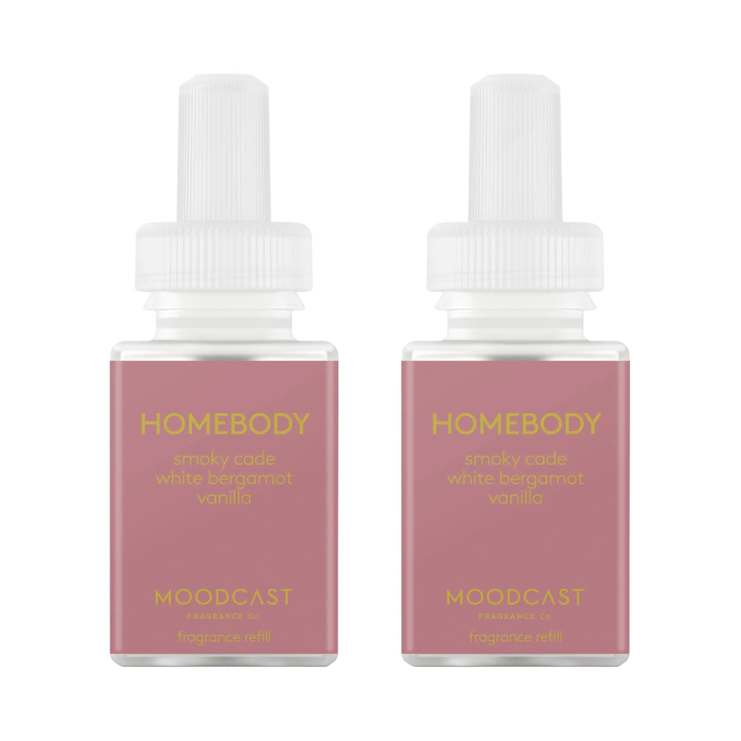 Pura & Moodcast Home Scent Refill - Smart Home Air Diffuser Fragrance - Up to 120-Hours of Premium Fragrance per Refill - Household Essential - Clean & Safe Diffuser Fragrance - 2 Pack Homebody