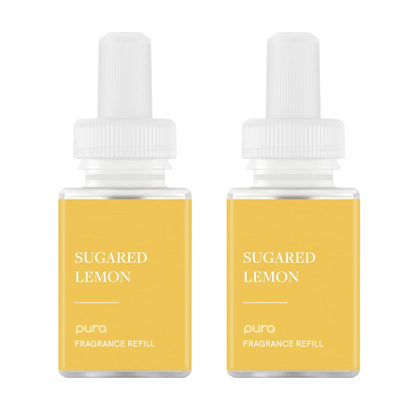 Pura Smart Home Air Diffuser Fragrance - Smart Home Scent Refill - Up to 120-Hours of Premium Fragrance per Refill - Clean Diffuser Fragrance for Home Office & Apartment - 2 Pack Sugared Lemon