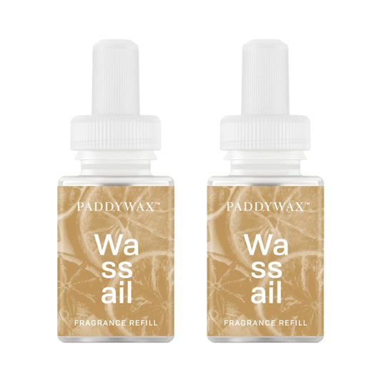 Pura & Paddywax Home Scent Refill - Smart Home Air Diffuser Fragrance - Up to 120-Hours of Luxury Fragrance per Refill - Household Essential - Clean & Safe Diffuser Fragrance - 2 Pack Wassail