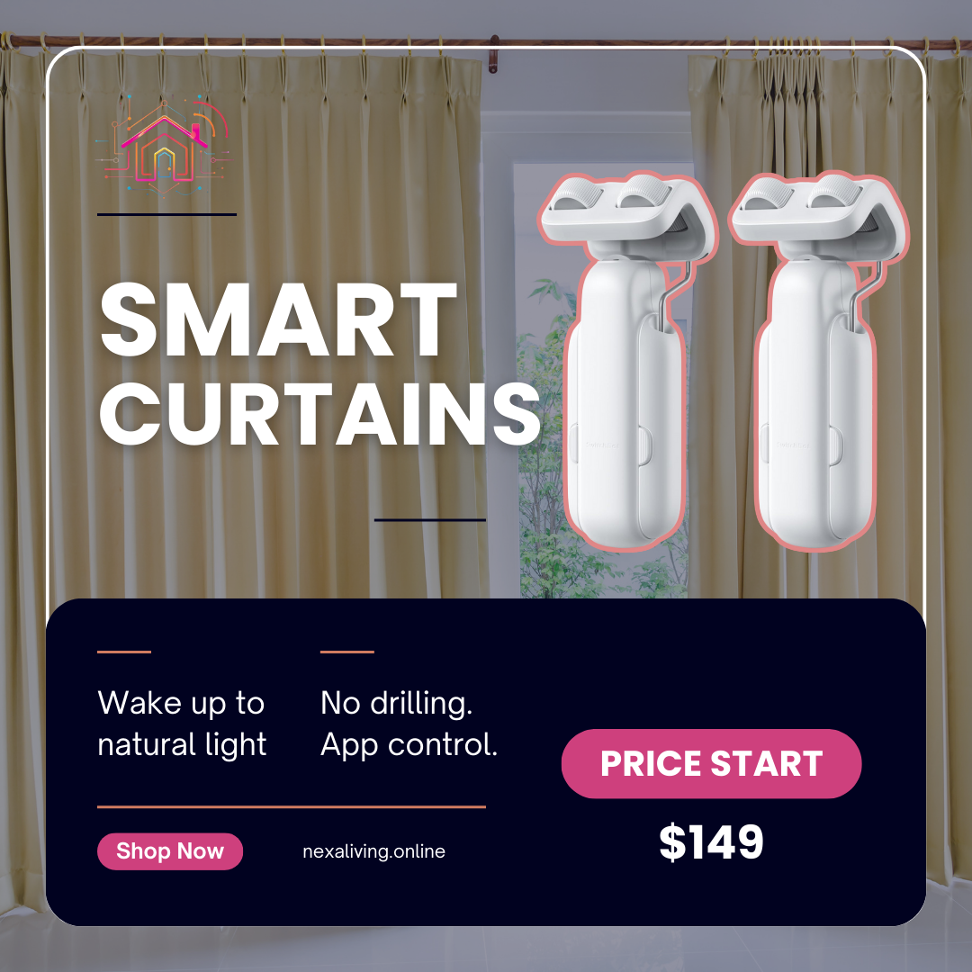 NexaLiving WiFi Smart Curtain Robot – Electric Rod Companion for Smart Homes