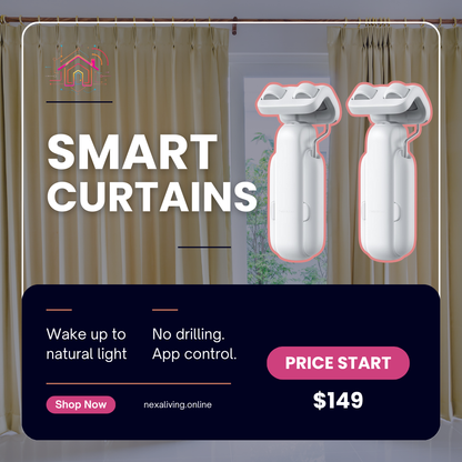 NexaLiving WiFi Smart Curtain Robot – Electric Rod Companion for Smart Homes