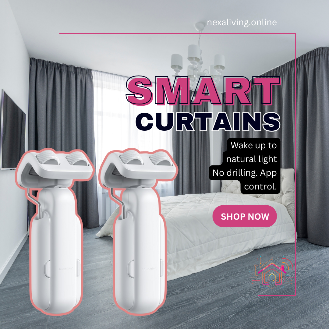 NexaLiving WiFi Smart Curtain Robot – Electric Rod Companion for Smart Homes