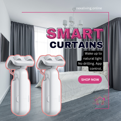 NexaLiving WiFi Smart Curtain Robot – Electric Rod Companion for Smart Homes