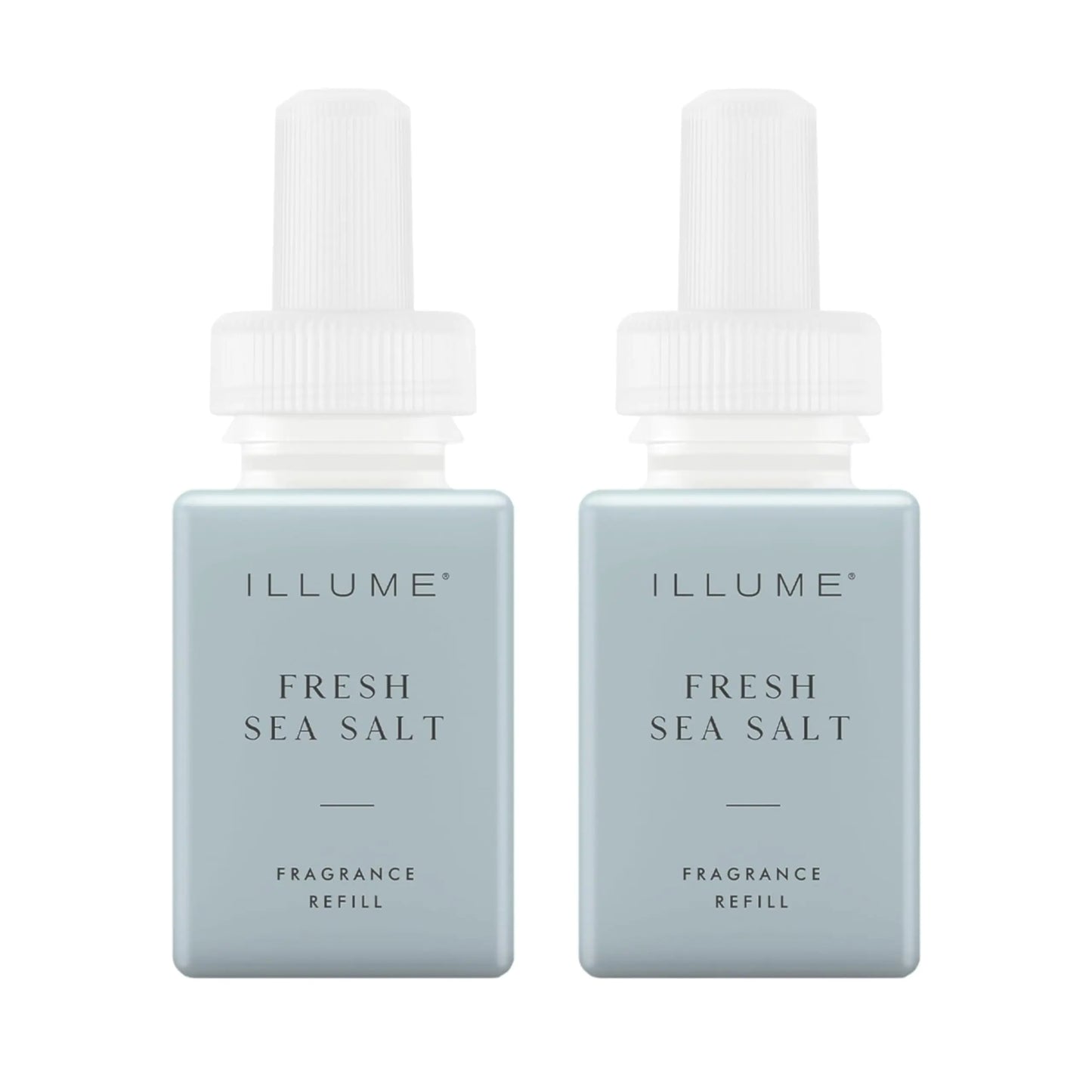 Pura & ILLUME Home Scent Refill - Smart Home Air Diffuser Fragrance - Up to 120-Hours of Luxury Fragrance per Refill - Household Essential - Clean & Safe Diffuser Fragrance - 2 Pack Fresh Sea Salt