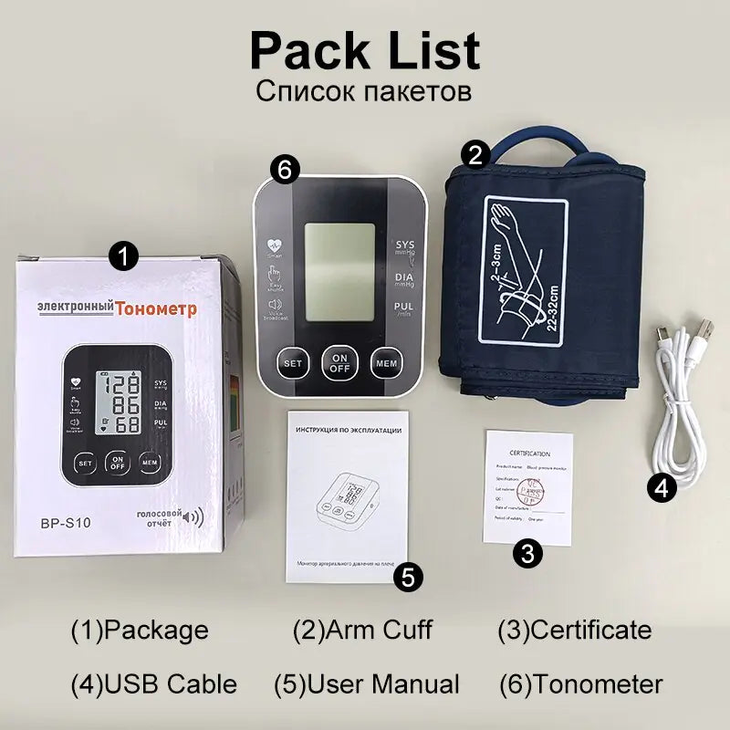 NexaLiving Smart Home High-Precision Voice Blood Pressure Monitor