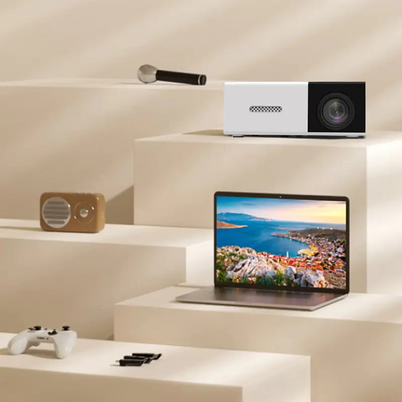 NexaLiving Mini Smart LED Projector for Home & Kids