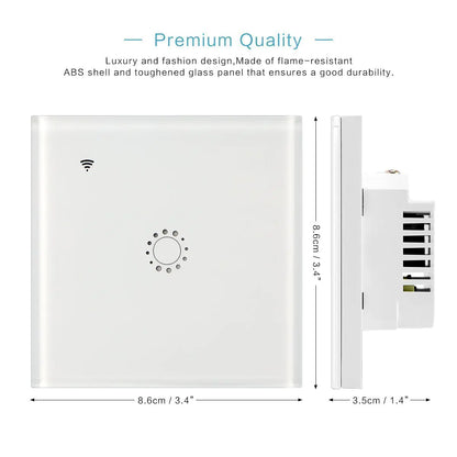 NexaLiving Touch 86mm Smart Home Light Switch, Alexa Compatible