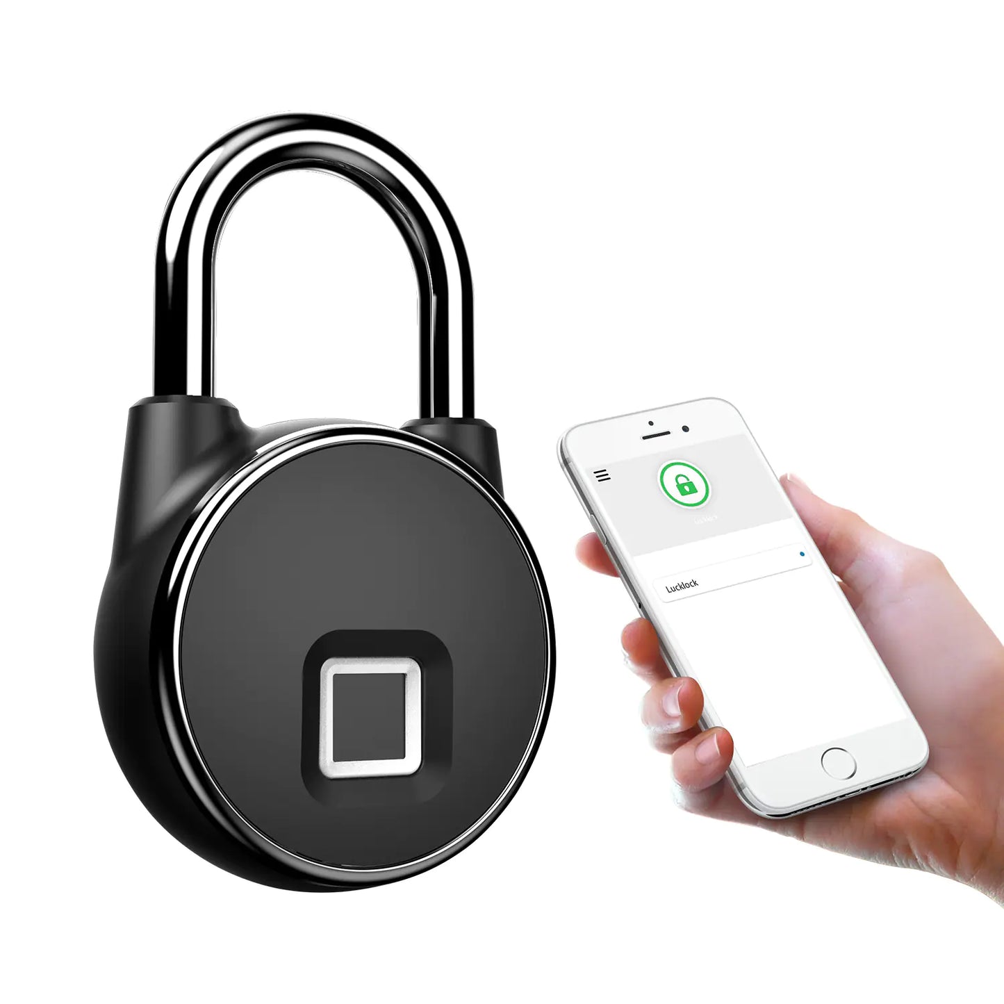 NexaLiving Smart Fingerprint Padlock for Home and Warehouse Use