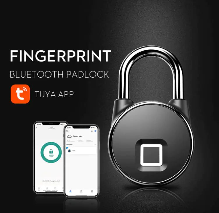 NexaLiving Smart Fingerprint Padlock for Home and Warehouse Use