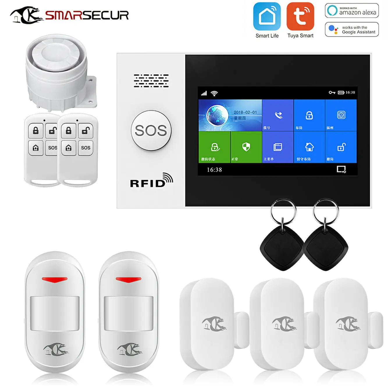 NexaLiving 4G Smart Home Security Alarm for Doors and Windows