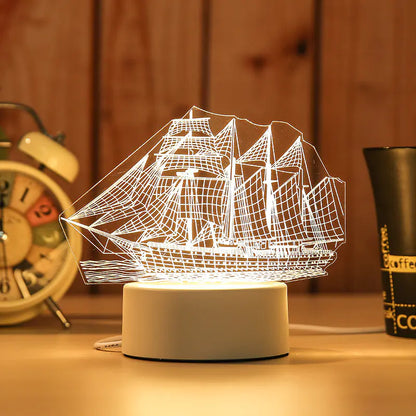 NexaLiving 3D Switch Colorful Night Light for Smart Home