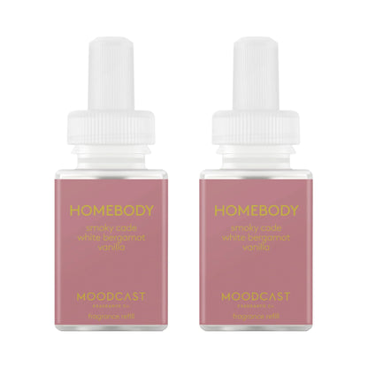 Pura & Moodcast Home Scent Refill - Smart Home Air Diffuser Fragrance - Up to 120-Hours of Premium Fragrance per Refill - Household Essential - Clean & Safe Diffuser Fragrance - 2 Pack Homebody