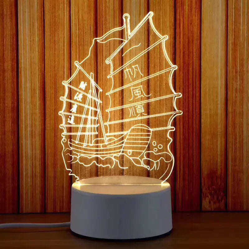 NexaLiving 3D Switch Colorful Night Light for Smart Home